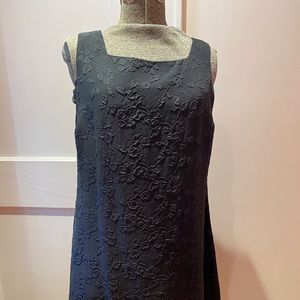 An Ren silk black shift dress